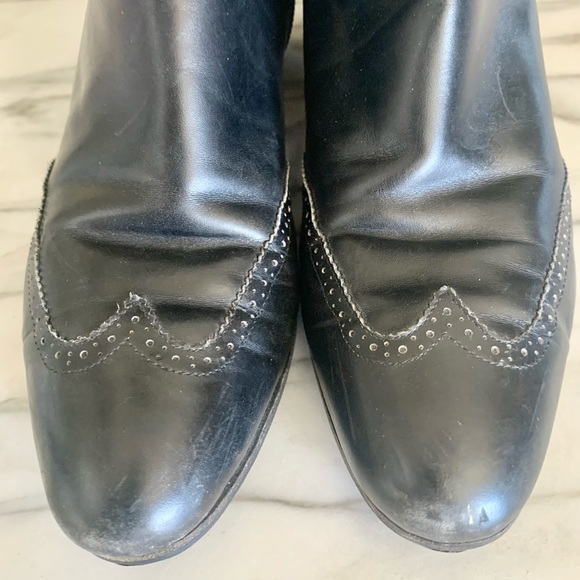 Vintage Black Leather Boots - Picture 3 of 10